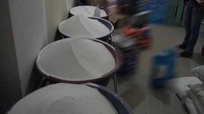 10 ton sahte deterjan ele geçirildi