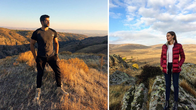 Burak Özçivit ve Fahriye Evcen Eskişehir’e beraber döndüler