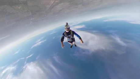 360 derece çekim yapabilen kamera ile hava dalışı